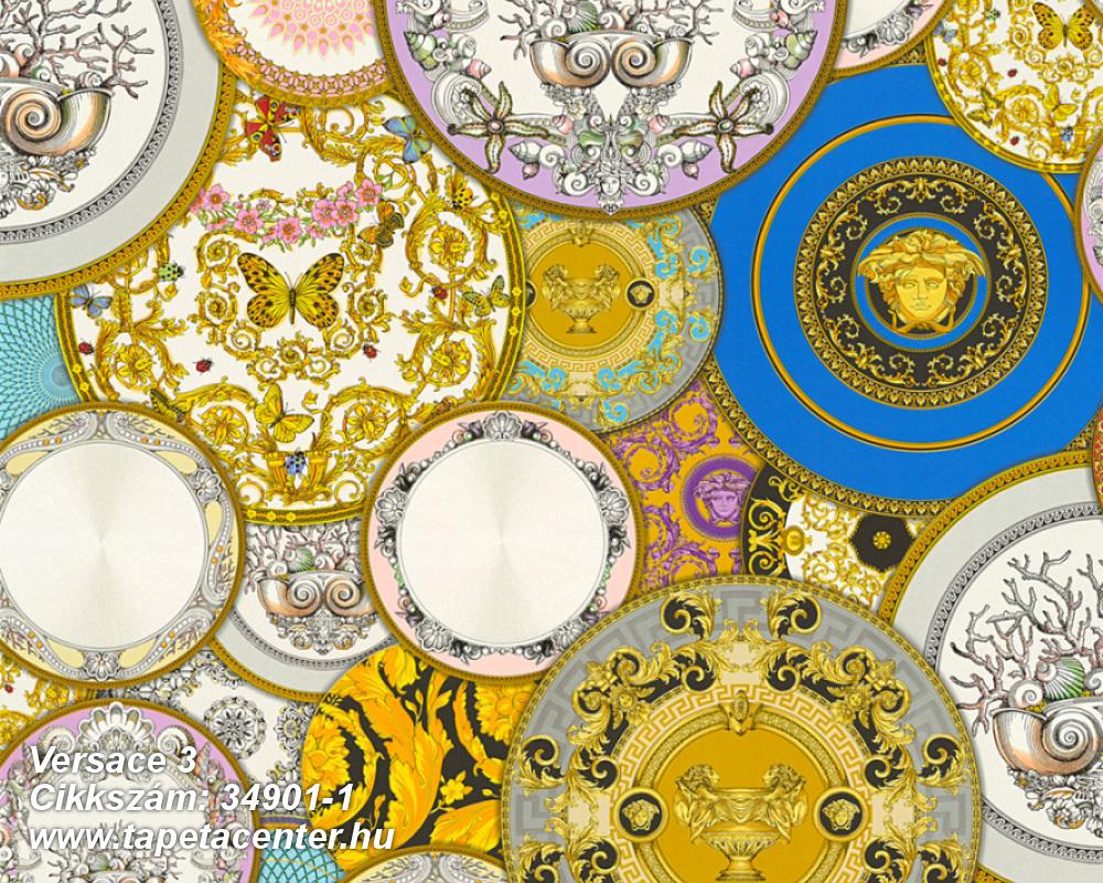 Különleges motívumos,rajzolt,barokk-klasszikus,geometriai mintás,konyha-fürdőszobai,különleges felületű,arany,ezüst,fehér,kék,lila,narancs-terrakotta,pink-rózsaszín,szürke,súrolható,vlies tapéta 